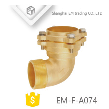 EM-F-A074 Brass short radius elbow flange type pipe fitting